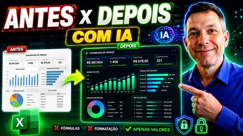 Como Criar Fundo de Dashboards Excel Profissionais com IA