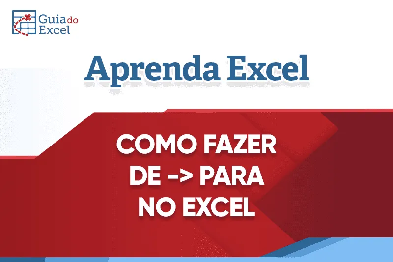 como fazer de para no excel