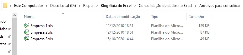 Consolidação de dados no Excel capa 2