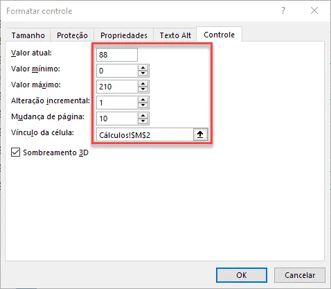 Excel - Tabela com barra de rolagem 8