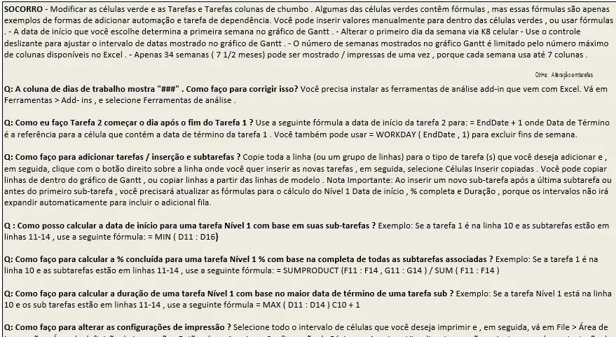 Gráfico de Gantt - Contrução civil 4