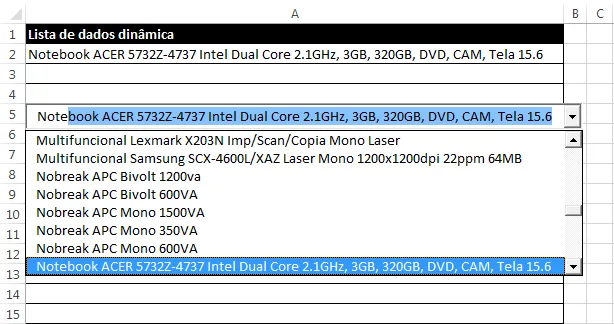 Lista autocompletar Excel 9