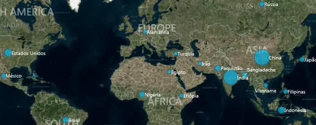 Gráfico de mapa no Excel 2013