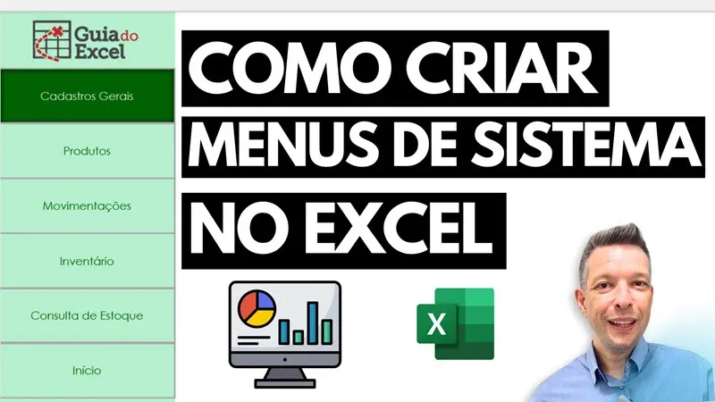 Planilha de menu de sistema no Excel