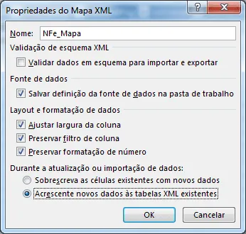 Planilha NF-e XML 5