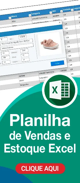 Planilha de Vendas e Estoque Excel