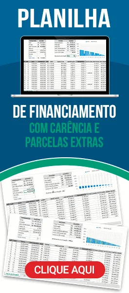 Planilha de Financiamento com carência e parcelas extras