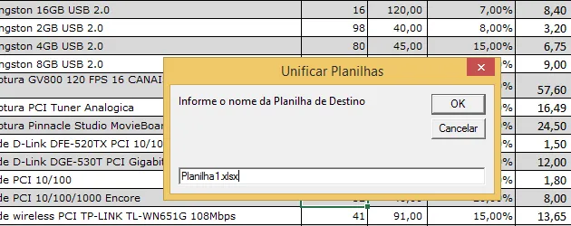 Unificar planilhas Excel com VBA