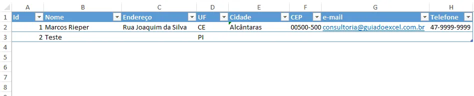 Validação de dados com lista variável e tamanho varíavel no Excel 1