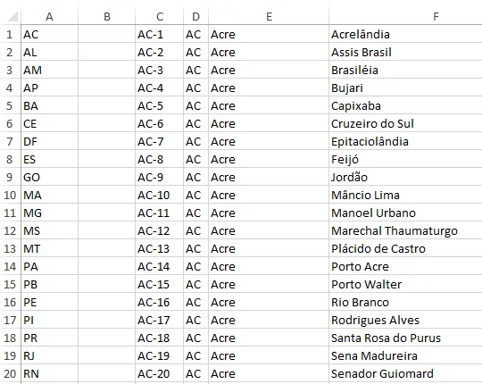 Validação de dados com lista variável e tamanho varíavel no Excel 2