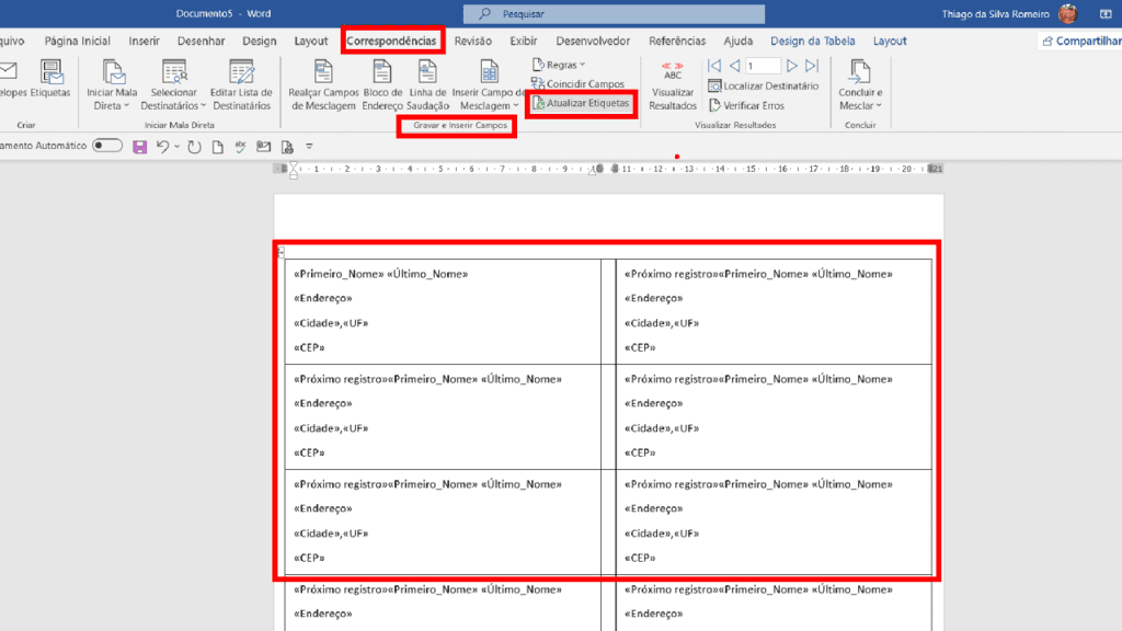 Criar Etiquetas Excel E Word Guia Do Excel