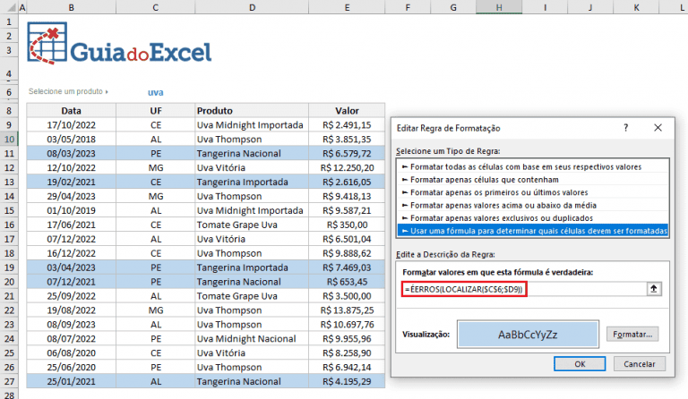 Colorir linha inteira de acordo critérios no Excel Guia do Excel