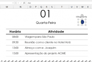 Planilha Calendário e Agenda Excel Grátis Guia do Excel