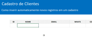 Como Criar Um Cadastro De Clientes Autom Tico Excel Guia Do Excel