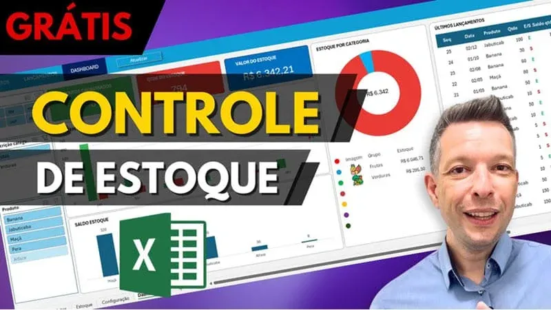 Controle de estoque Excel