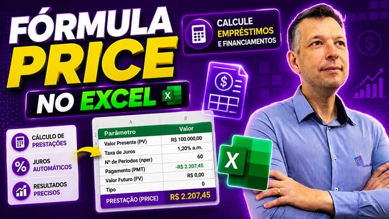 Fórmula para Cálculo Price no Excel com Exemplo