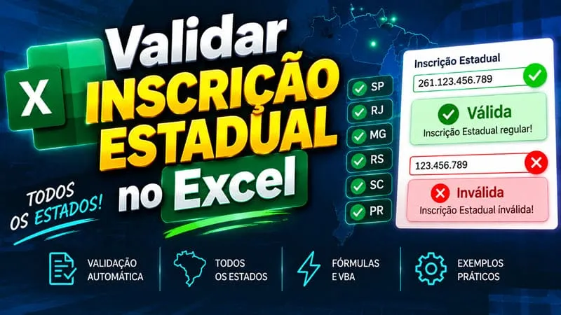 Função para Validar Inscrição Estadual e Formulário (VBA)