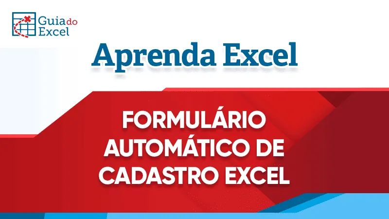 Formulario de cadastro Excel VBA