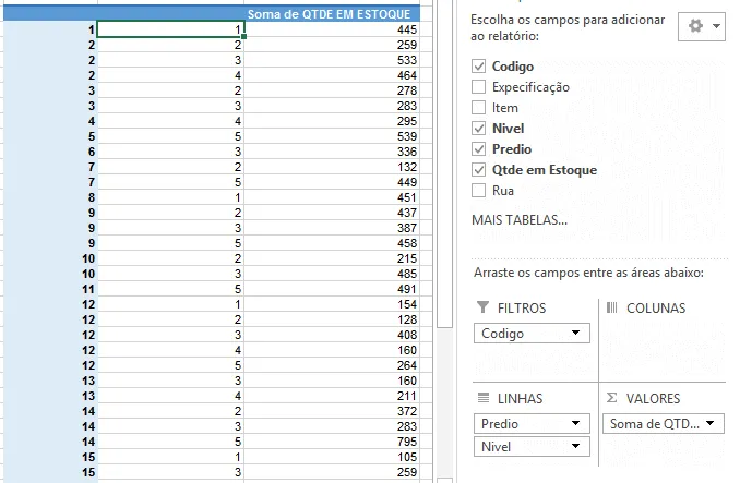 Mapa de estoque dinâmico 2 - Logística WMS 4