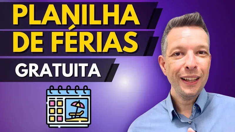 Planlha de controle de ferias gratis Capa