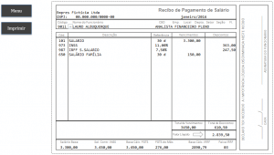 Recibo De Pagamento Excel