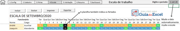 Escala De Trabalho 6x1: Como Fazer? - Guia Do Excel