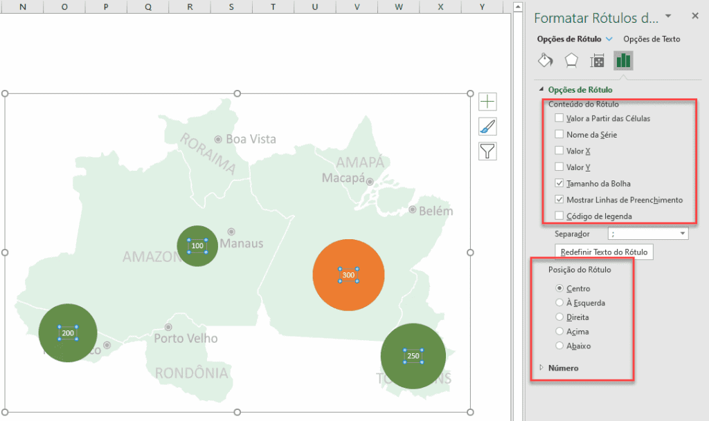 Como criar um gráfico de mapa bolha no Excel Guia do Excel