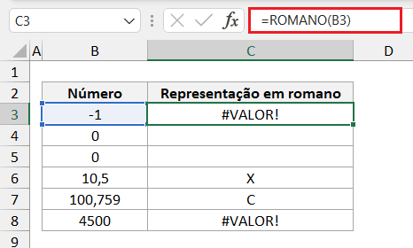 Números Romanos no Excel