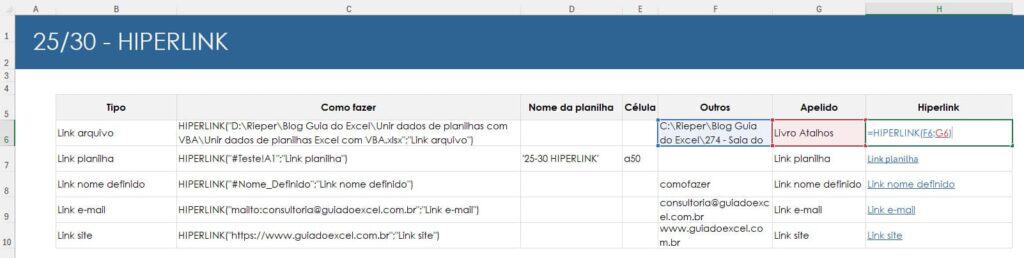 hiperlink excel 1