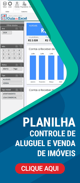 Planilha de Controle de Aluguel e Venda de Imóveis