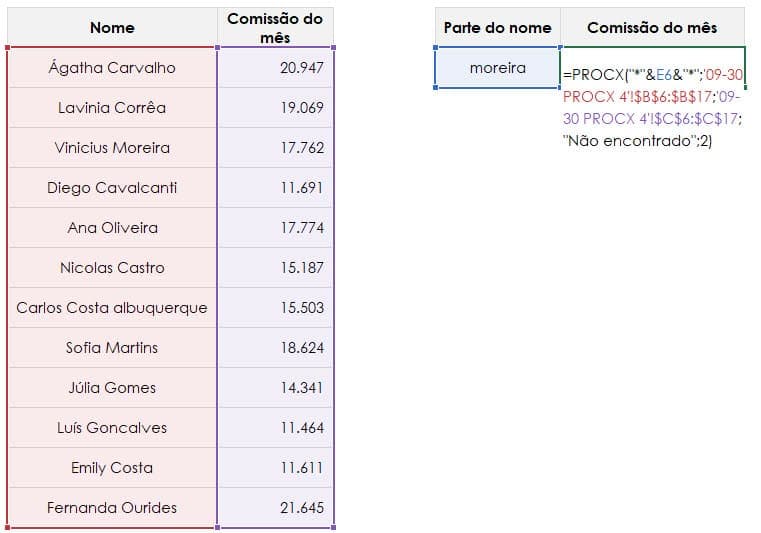 Busca por Parte do Texto no Excel