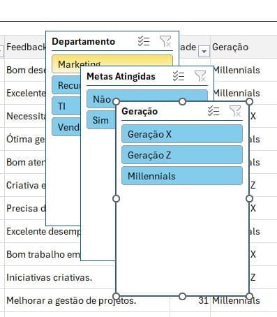 Segmentação de Dados no Excel 3