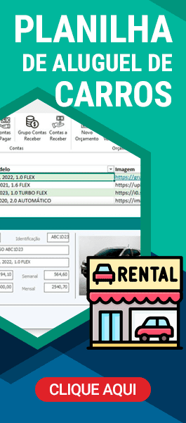 Planilha de Aluguel de Carros